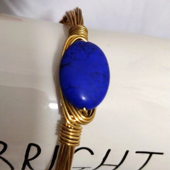 3 Large Bangle Bracelets Stars Stone BOHO - Picture 3 of 7